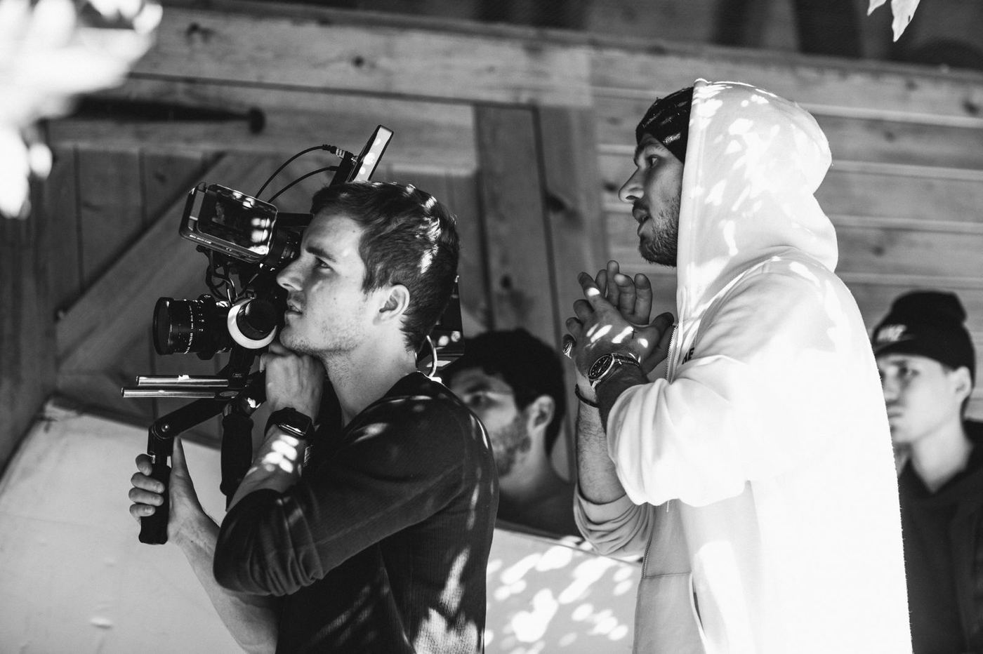 Filmmaking and cinematography in action