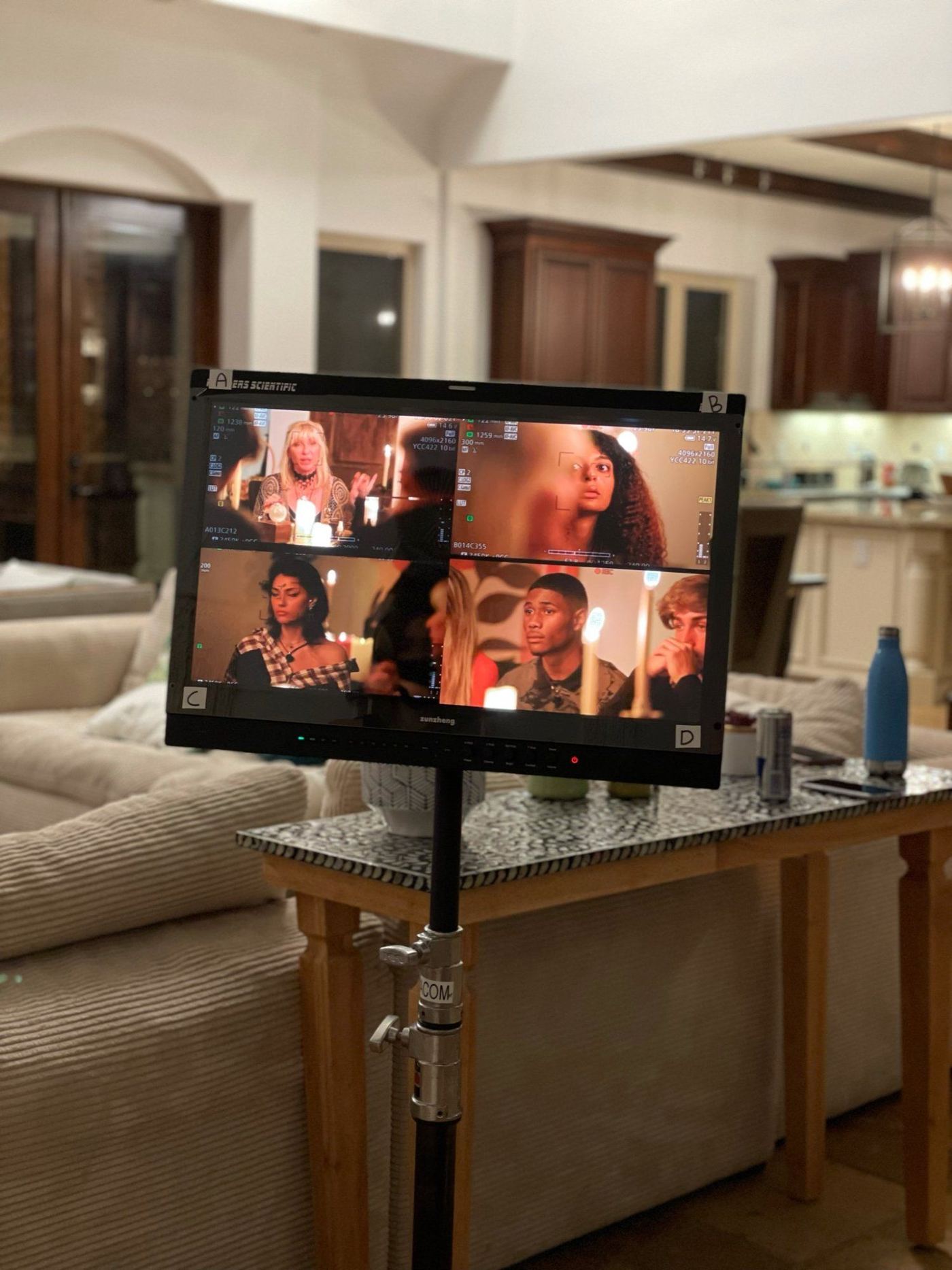 Behind-the-scenes filmmaking - crew collaboration